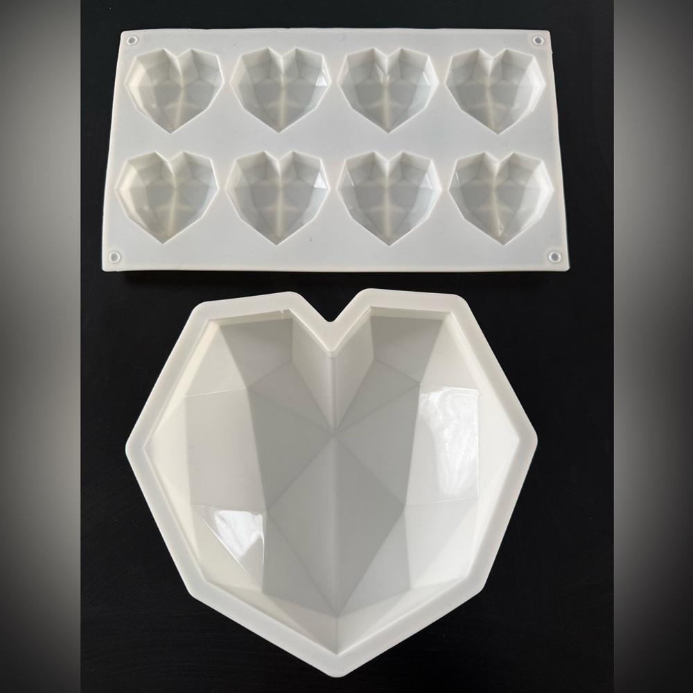 Heart-Shaped Silicone Chocolate Mold Set